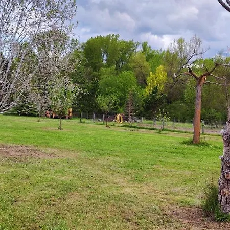 Mobil Sur Grand Terrain Cloture Et Arbore Kemp *